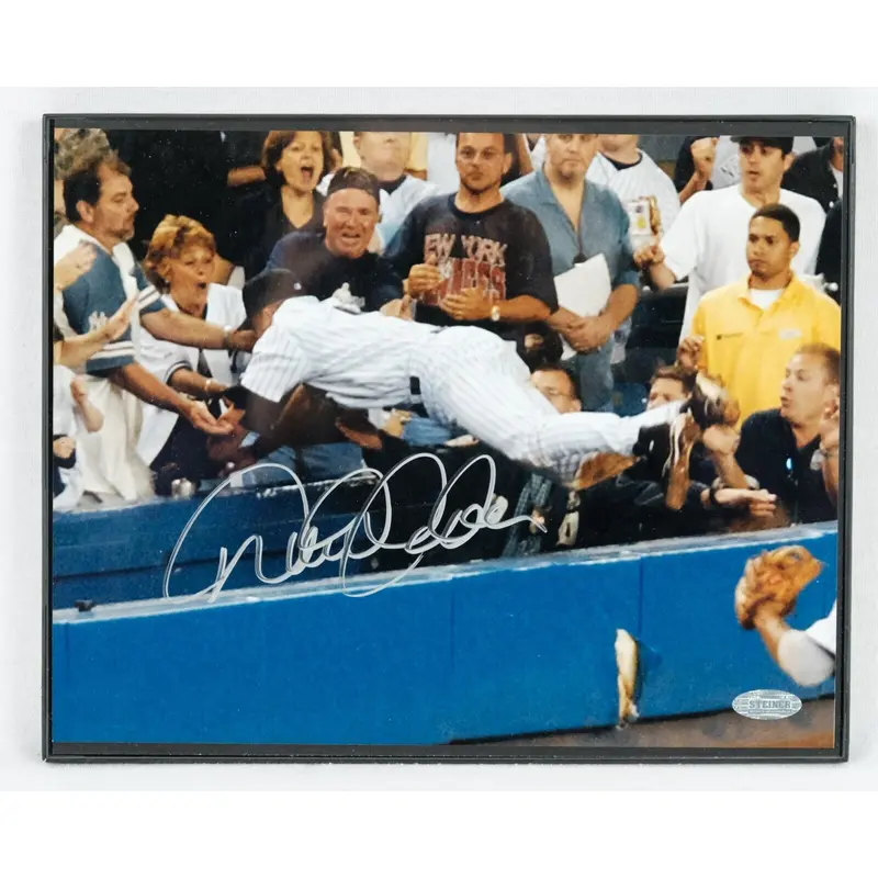 Derek Jeter Signed "The Dive" 8x10 Photo With Steiner COA