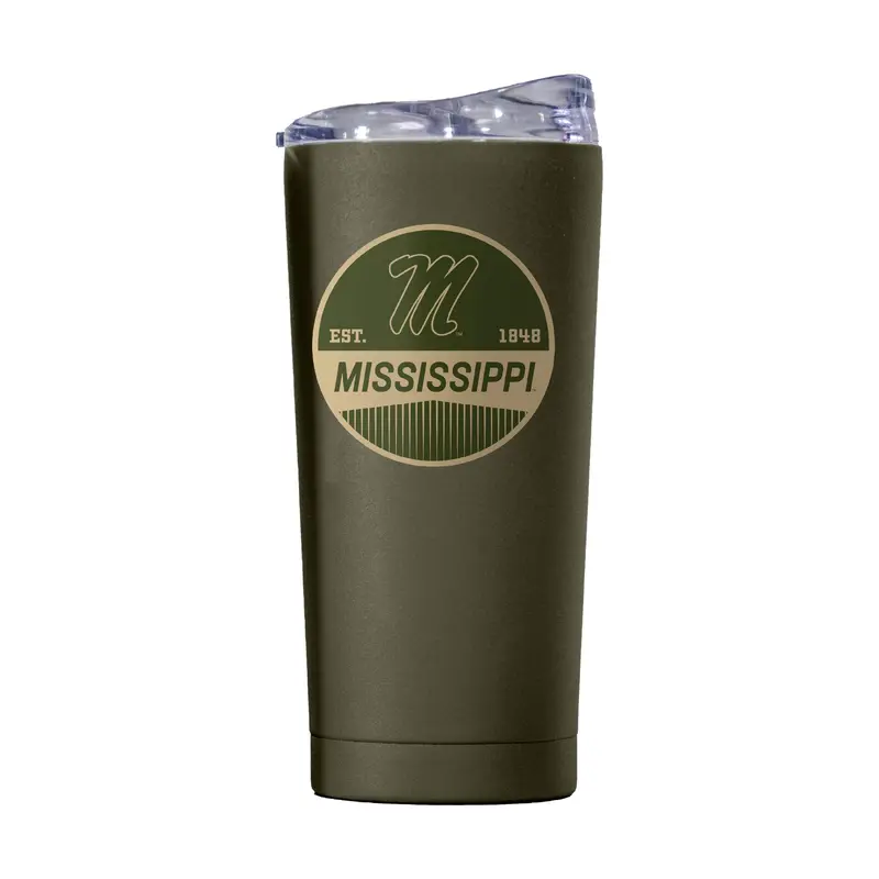 Mississippi 20oz Badge Powder Coat Tumbler
