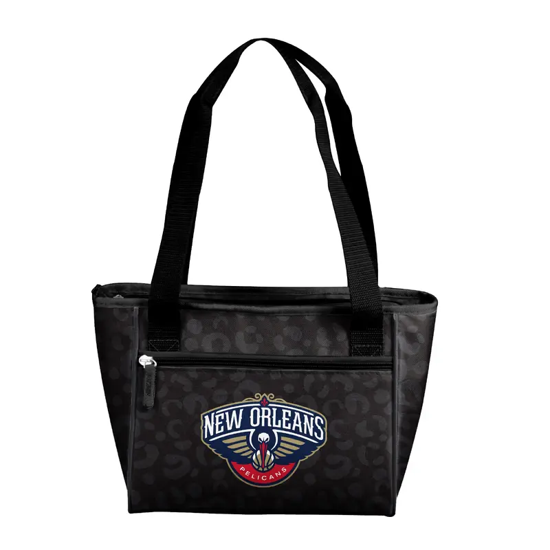 New Orleans Pelicans Leopard Print 16 Can Cooler Tote