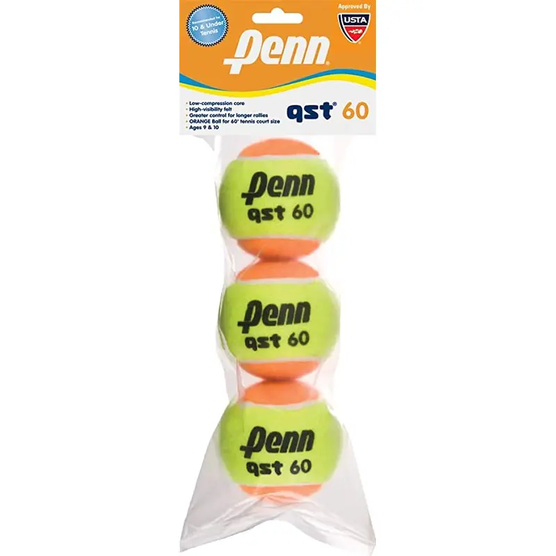 New Penn QST 60 Tennis Balls - 3 Pack