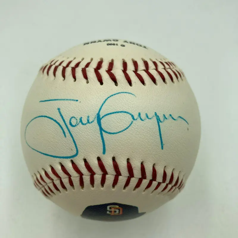 Tony Gwynn Signed 1980's  Fotoball Baseball Beckett Hologram