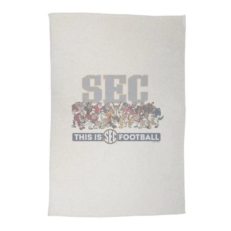 SEC Collective 16 Team Mascots Sublimated Sweatshirt Blanket