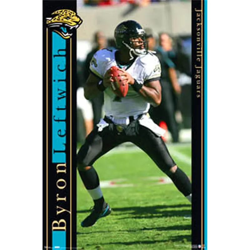 Byron Leftwich "Action" Jacksonville Jaguars NFL Action Poster - Costacos 2006