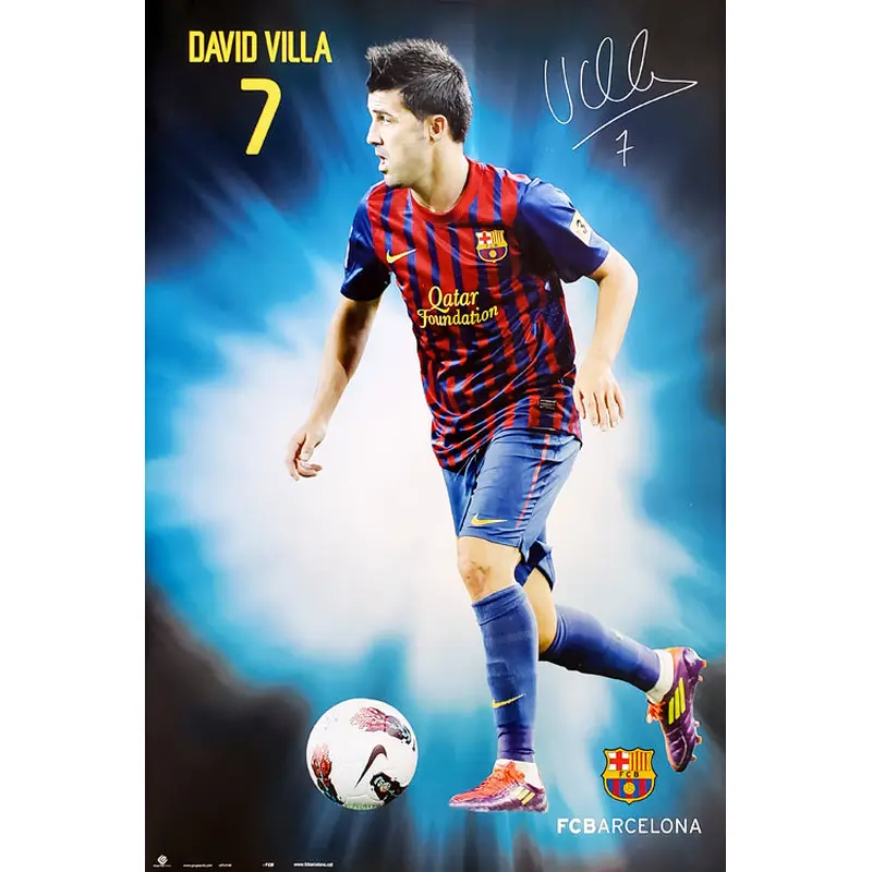 David Villa "Signature Series" FC Barcelona 2011/12 Poster - G.E. (Spain)
