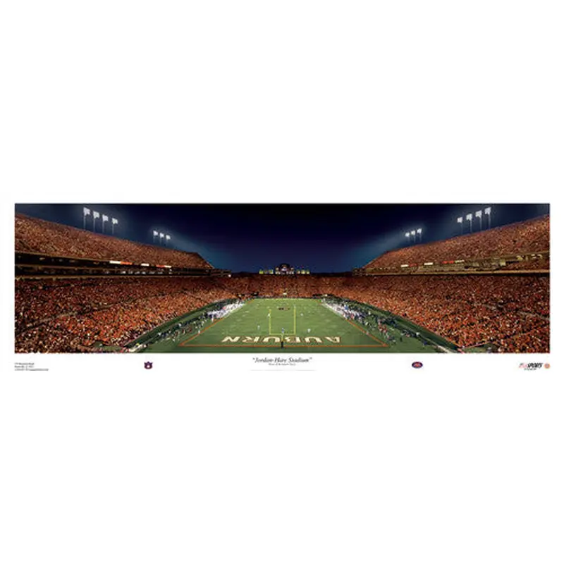 Jordan-Hare Stadium Auburn Tigers Game Night Panorama - USA Sports