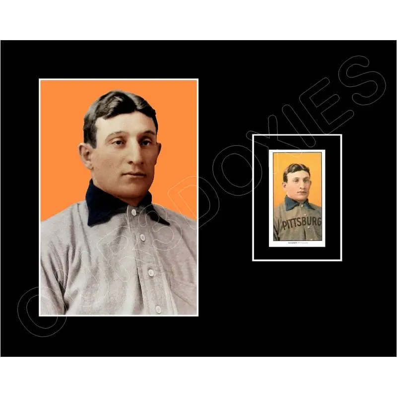 Honus Wagner T206 Card Matted Photo Display 8X10 - Pirates - 1616