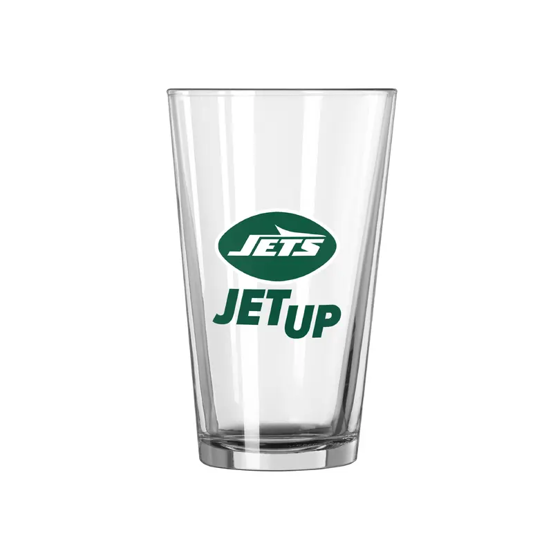 New York Jets 16oz Slogan Pint Glass