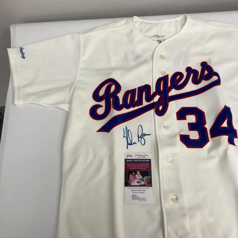 Nolan Ryan Signed Texas Rangers Authentic Game Model Jersey JSA COA