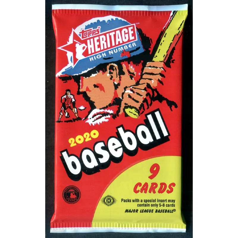 2020 Topps Heritage Baseball Unopened High Number Series Pack (Hobby) (9)