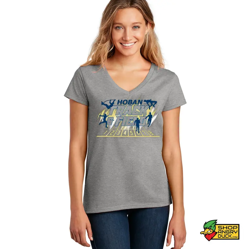 Hoban Track and Field Ladies V-Neck T-Shirt