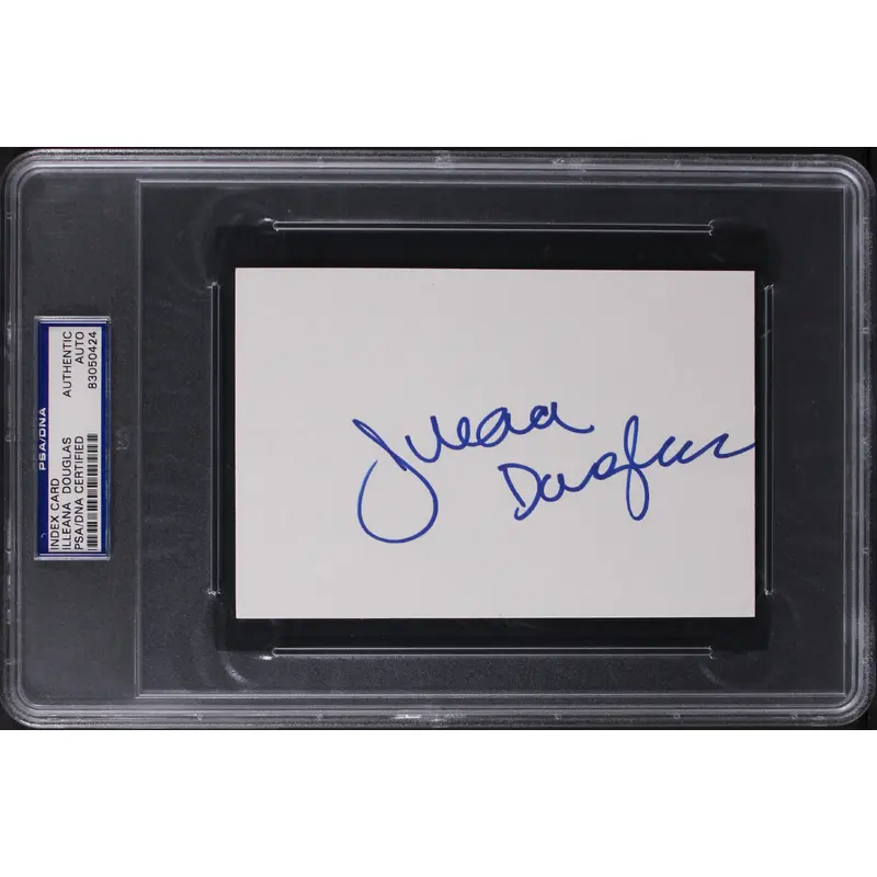 Illeana Douglas Goodfellas Authentic Signed 4x6 Index Card PSA/DNA Slabbed