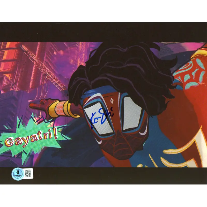 Karan Soni Spider-Man: Into The Spider-Verse Signed 8x10 Photo BAS #BN30203