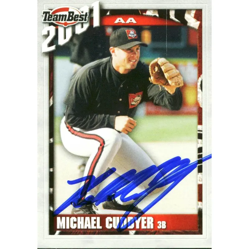 Twins Michael Cuddyer Authentic Signed Card 2001 Team Best RC #31 w/ COA