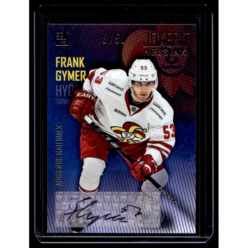 2016-17 Cereal Jokerit Autograph - Frank Gymer #JOK-AUT-025 /50