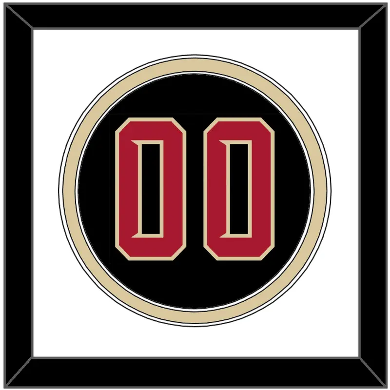 Arizona Number - Alternate Black (2020-2023) - Double Mat 2