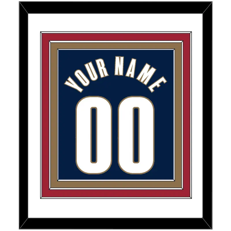 Cleveland Name & Number - Alternate Blue (2005-2010) - Triple Mat 1