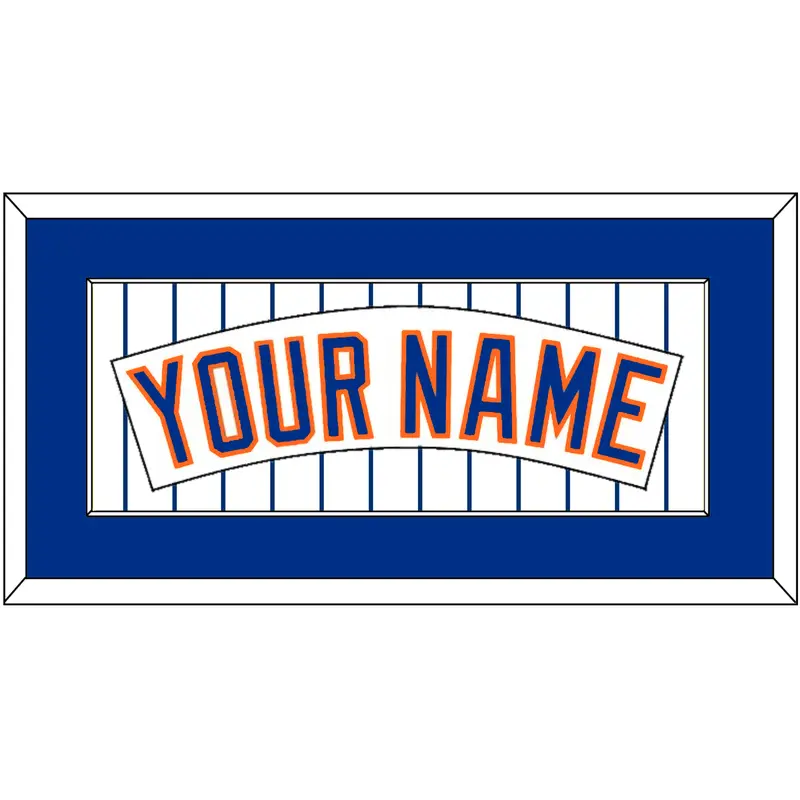 New York Nameplate - Home Pinstripes (1983-1986) - Single Mat 1