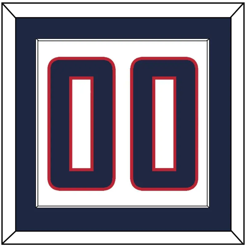United States Mens Hockey Number - 2014 Olympics Home White - Single Mat 1
