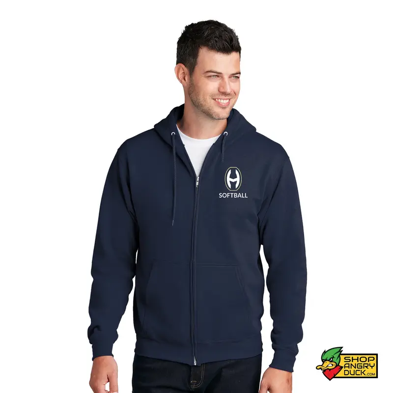 Hoban Softball "H" Full Zip Hoodie