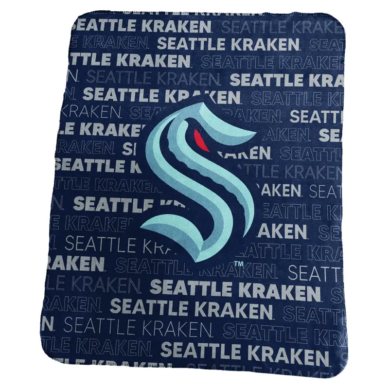 Seattle Kraken Classic Fleece Throw