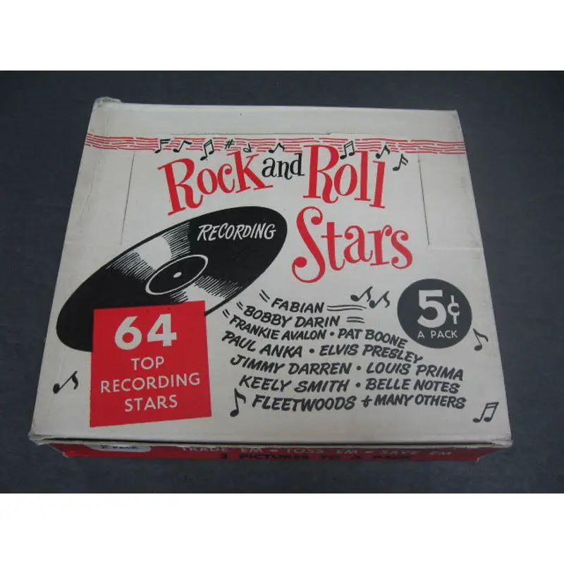 1959 Nu-Card Rock and Roll Stars Unopened Box