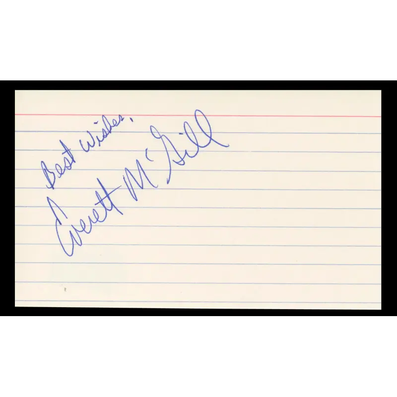 Everett McGill Dune Best Wishes Authentic Signed 3x5 Index Card BAS #BT02466