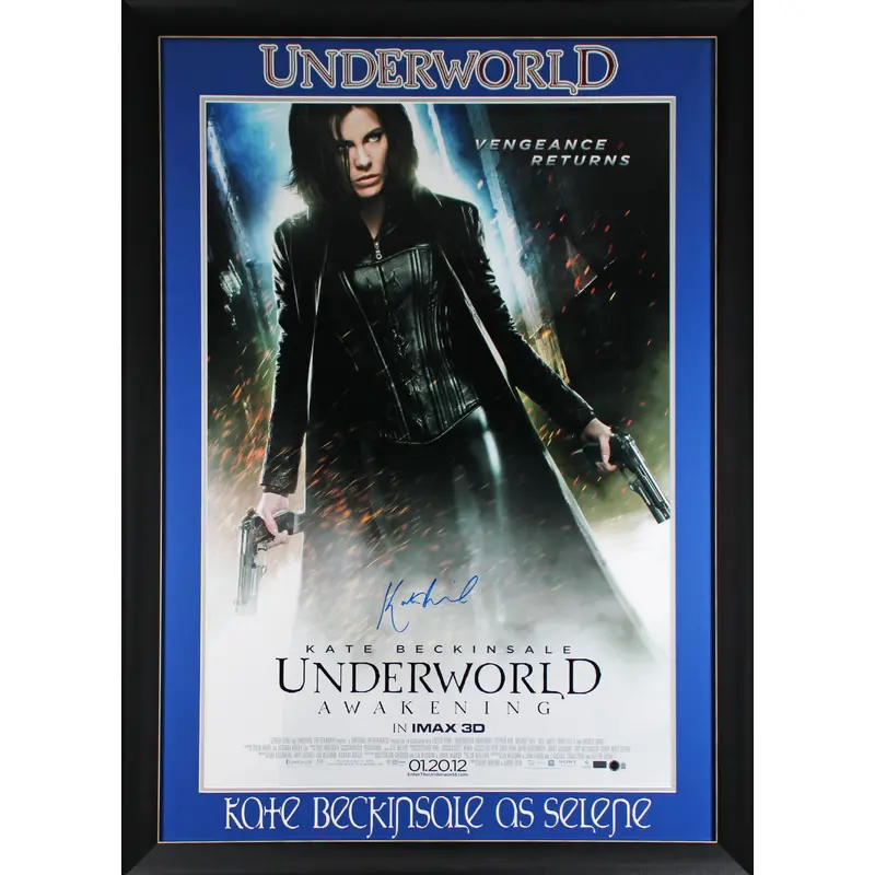 Kate Beckinsale Underworld Awakening Authentic Signed & Framed 27x40 Poster BAS