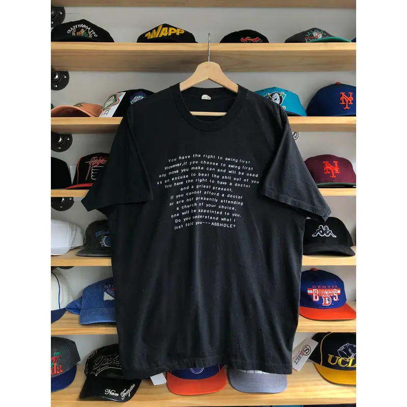 Vintage Swing First *ssHole Text Tee Size XL