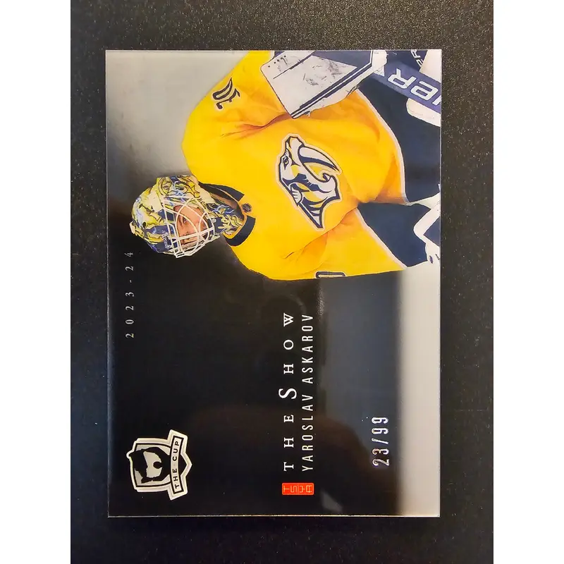 2023-24 Upper Deck The Cup - The Show Black - Yaroslav Askarov #SB-YA /99 RC