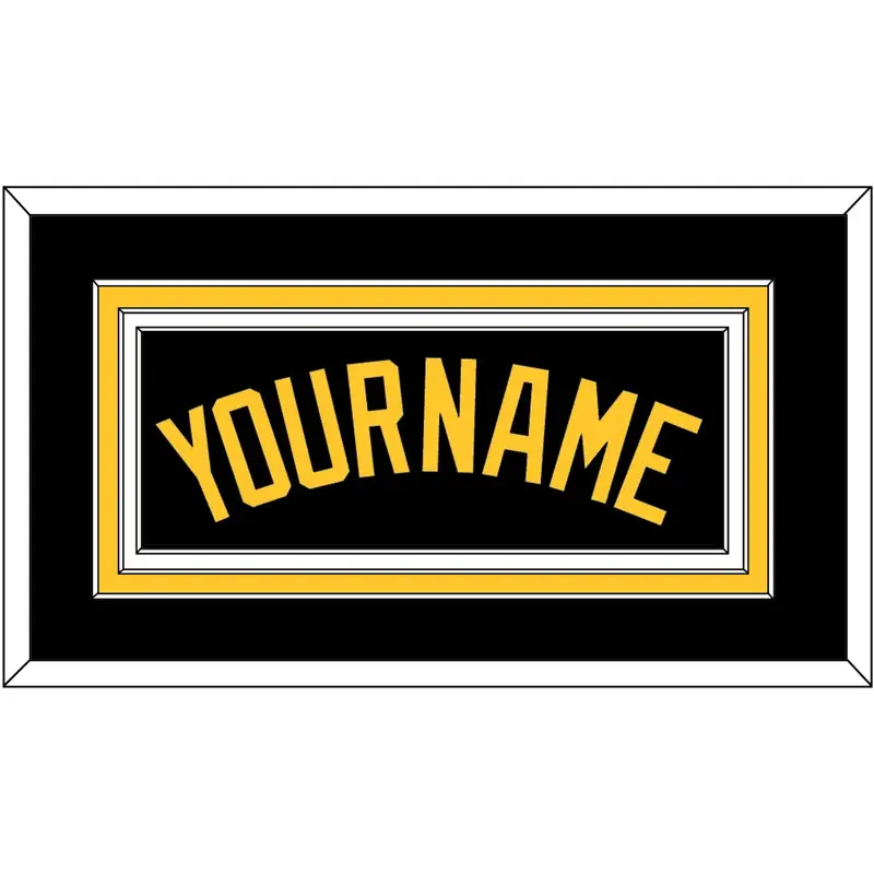 Pittsburgh Name - Alternate Black - Triple Mat 2