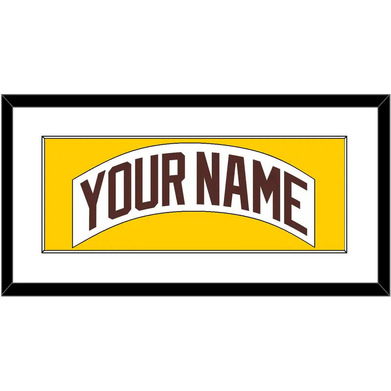 San Diego Nameplate - Home White (1980-1984) - Single Mat 1