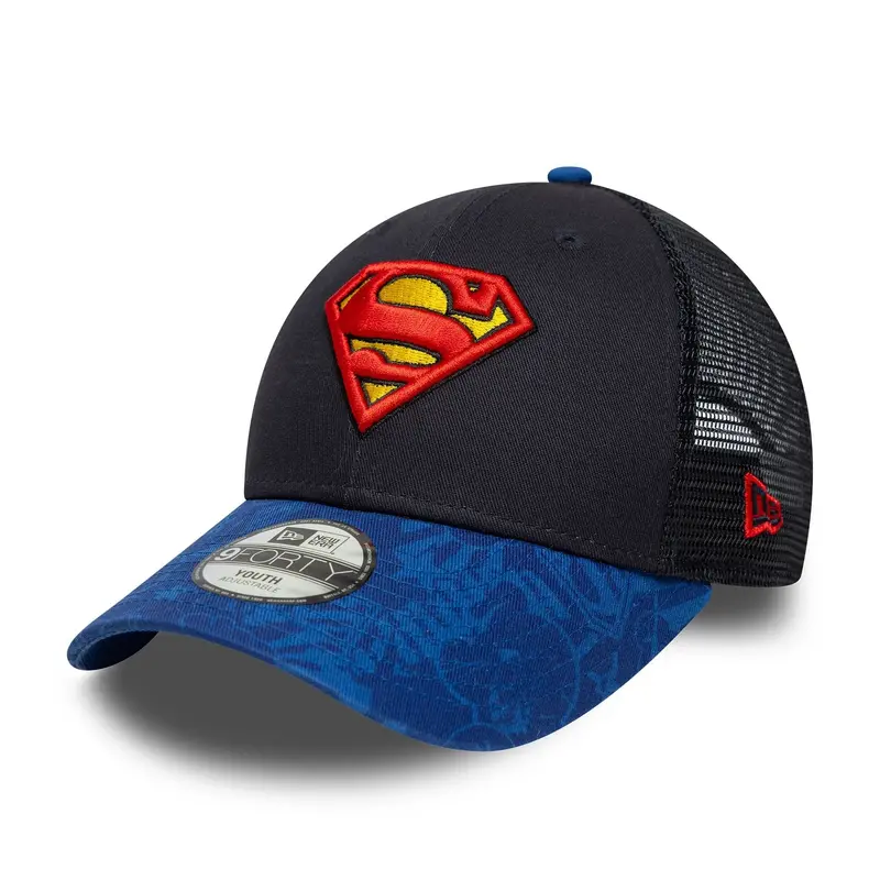 Superman Youth DC Blue 9FORTY Trucker Adjustable Cap