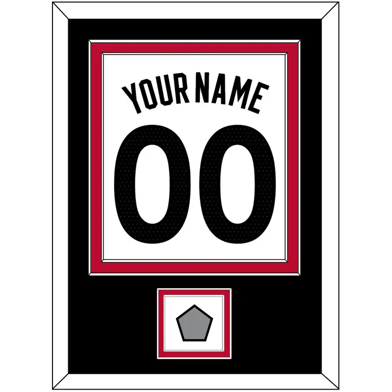 Toronto Name & Number With Champions Patch - White Association (2015-2020) - Double Mat 3