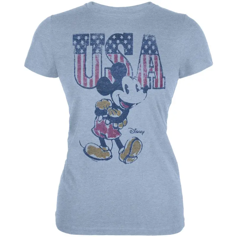 Mickey Mouse - USA Mickey Juniors T-Shirt