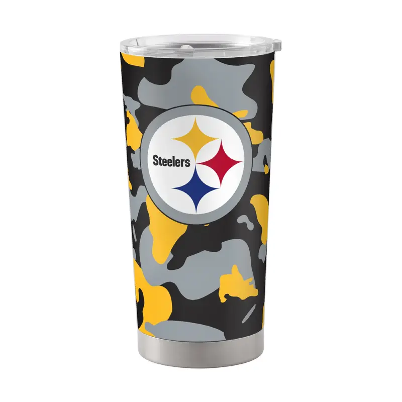 Pittsburgh Steelers 20oz Camo Stainless Tumbler