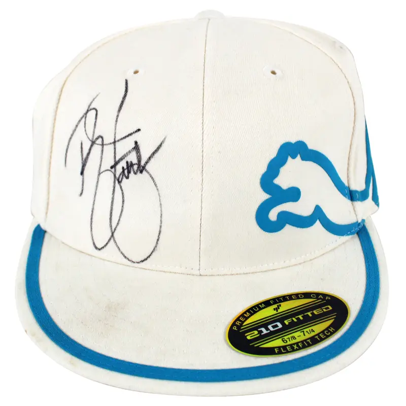 Rickie Fowler Authentic Signed White Puma Hat BAS #BK12640