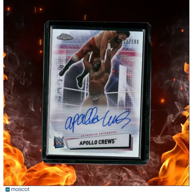 2021 Topps Chrome Apollo Crews Roster Refractor Auto 121/199 #A-AC