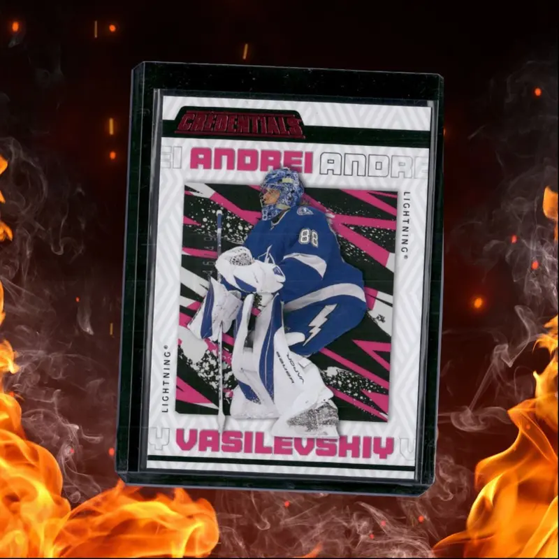 2023-24 Upper Deck Credentials Andrei Vasilevskiy Pink 46/49 #81