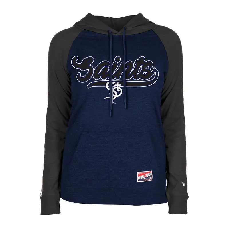 Saints New Era Lightweight Women's Tri-blend Raglan Hoodie