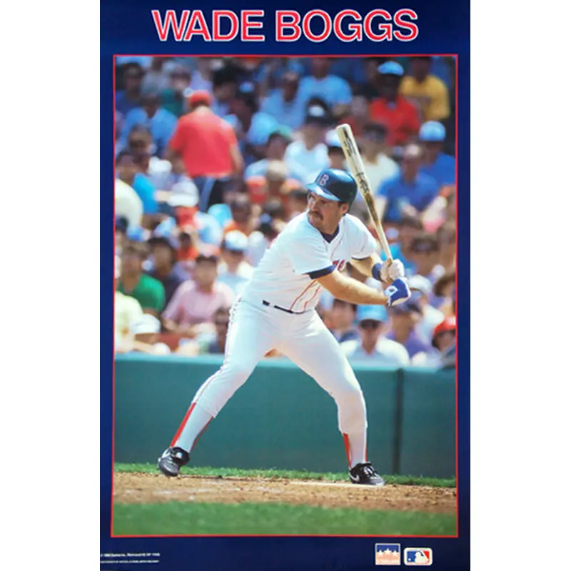 Wade Boggs Classic Boston Red Sox MLB Action Poster - Starline Inc. 1988