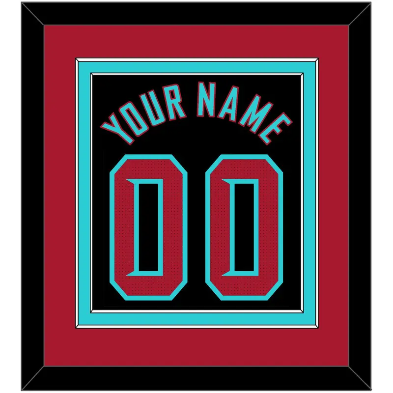 Arizona Name & Number - Alternate Black - Double Mat 3