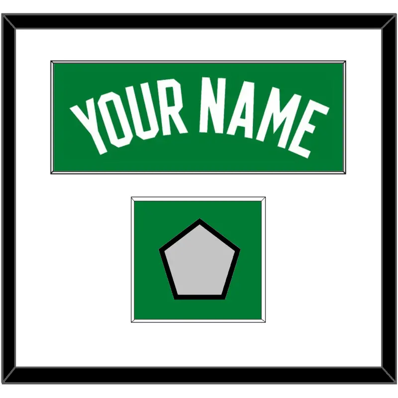 Boston Name & Champions Patch - Green Icon - Single Mat 1