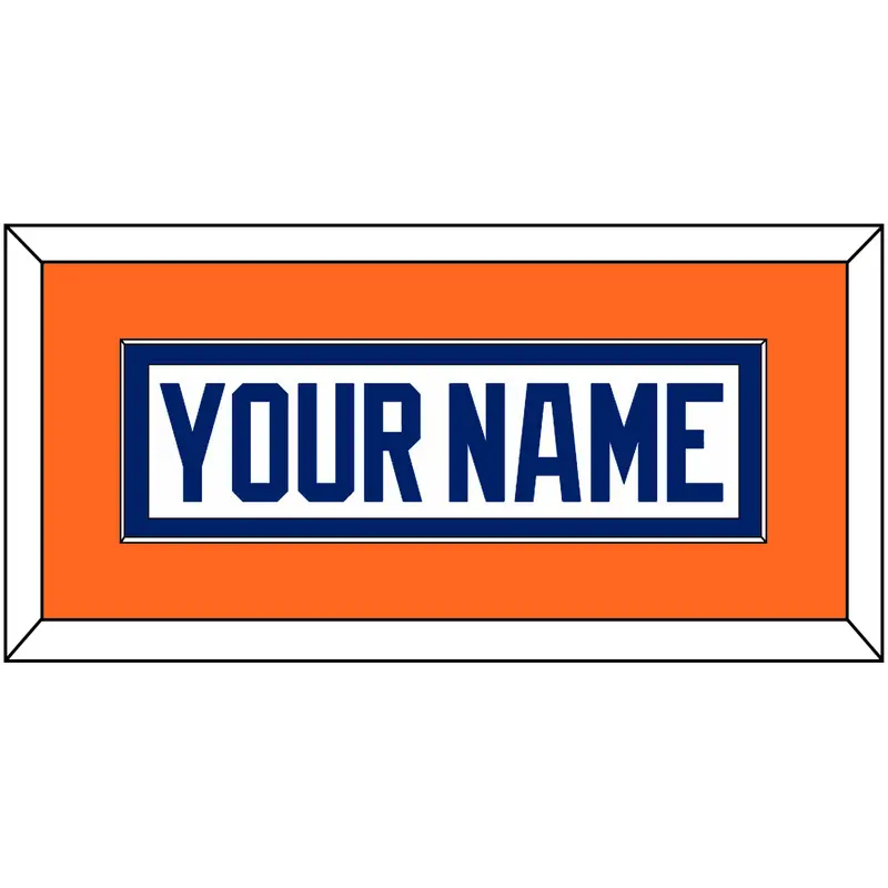 Edmonton Nameplate - Home White (1981-1994) - Single Mat 3