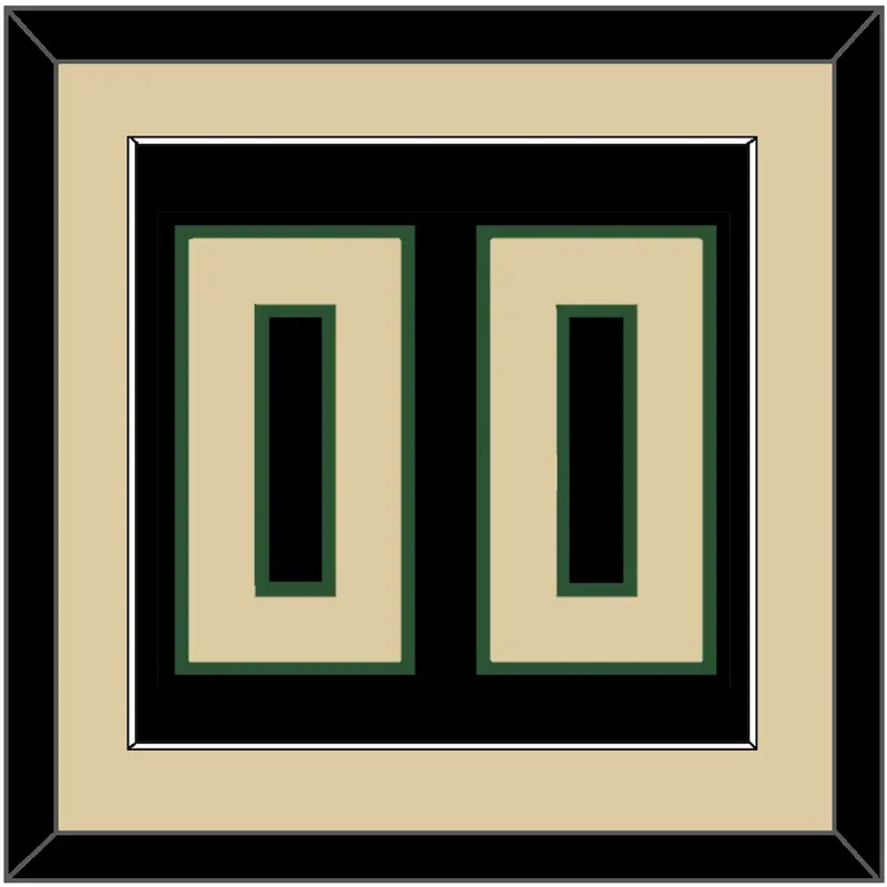 Milwaukee Number - Black Statement - Single Mat 3