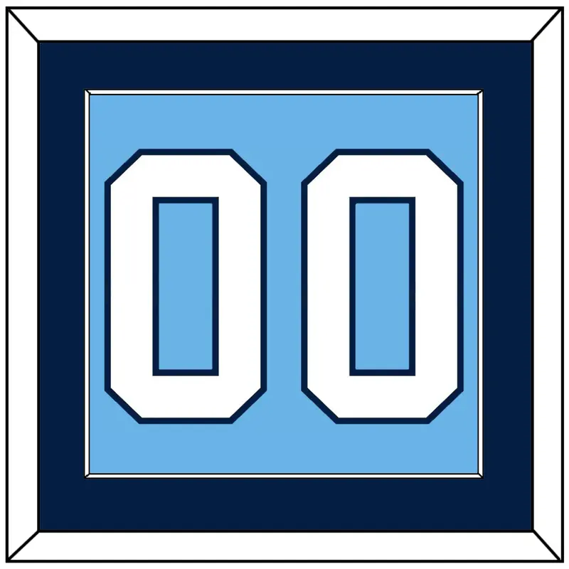 Pittsburgh Number (Back) - Alternate Powder Blue (2008-2011) - Single Mat 2