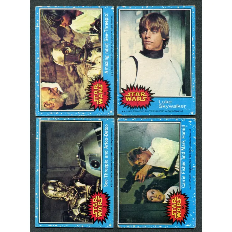1977 Topps Star Wars Complete Series 1 Set (66) VG/EX