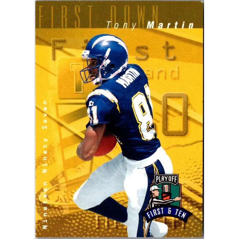1997 Playoff First & Ten Tony Martin #192