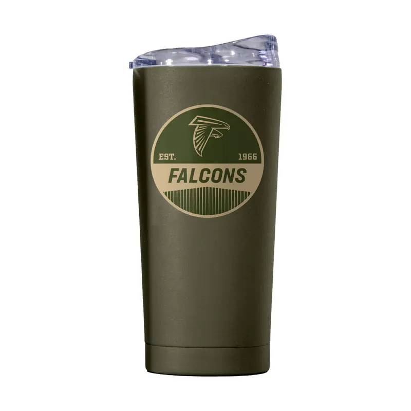 Atlanta Falcons 20oz Badge Powder Coat Tumbler