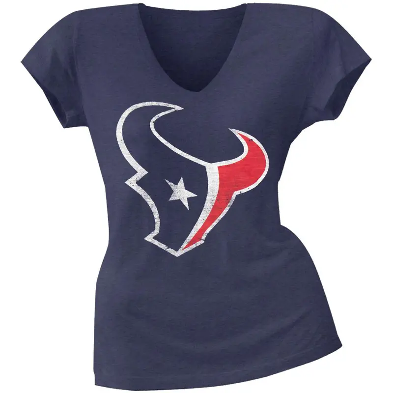 Houston Texans - Scrum Logo Premium Juniors V-Neck T-Shirt