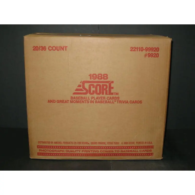 1988 Score Baseball Case (20 Box) (9920)